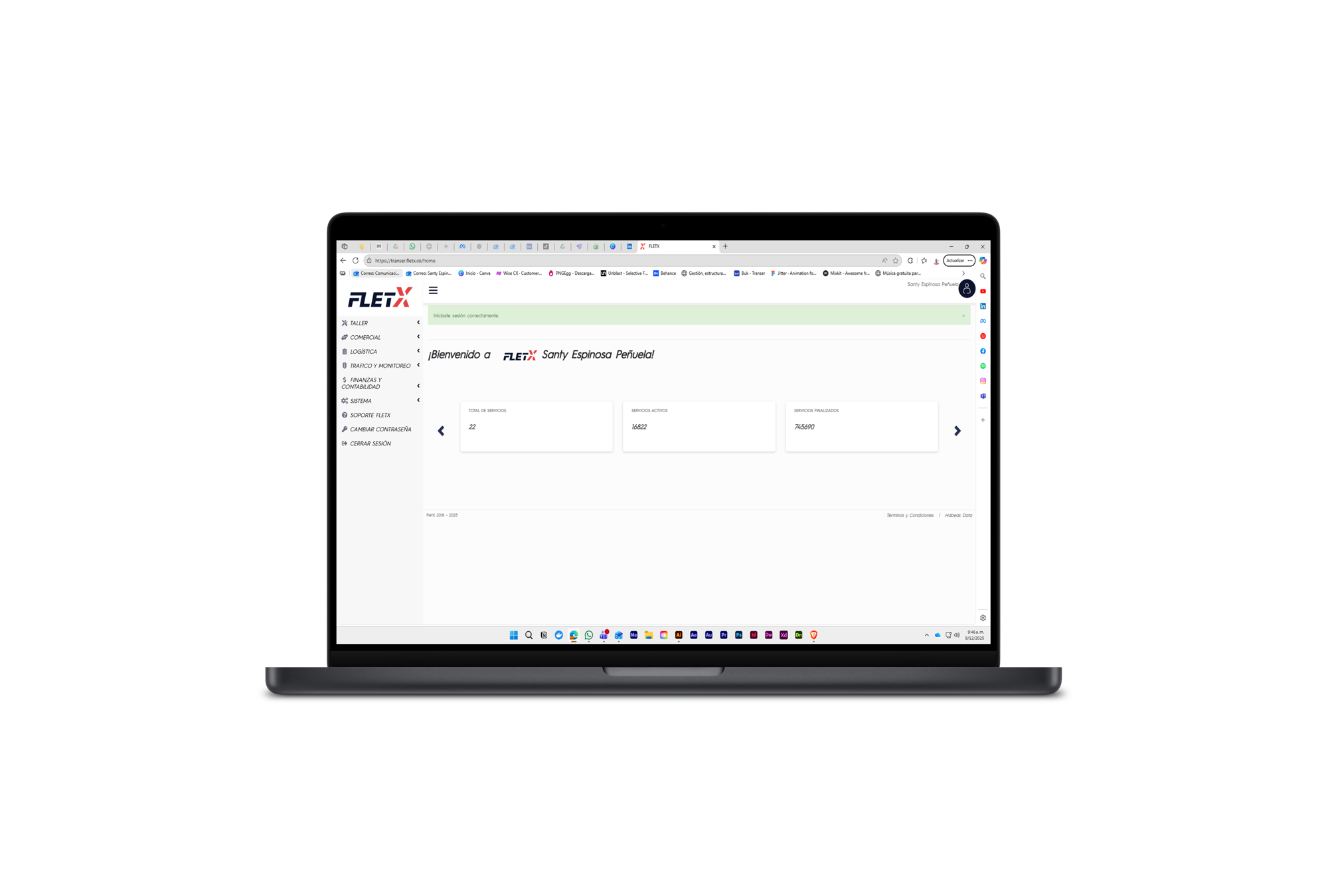 Plataforma FletX en versión web